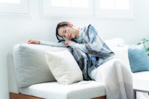 身体が重い女性